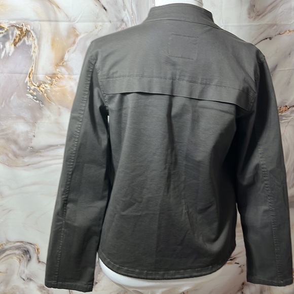 Sanctuary Los Angeles Charcoal Gray Lightweight Jacket with Pockets Button Up S - Picture 6 of 13